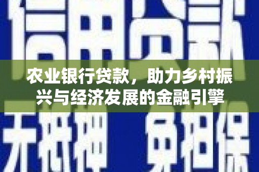 巴塘农业银行贷款，助力乡村振兴与经济发展的金融引擎