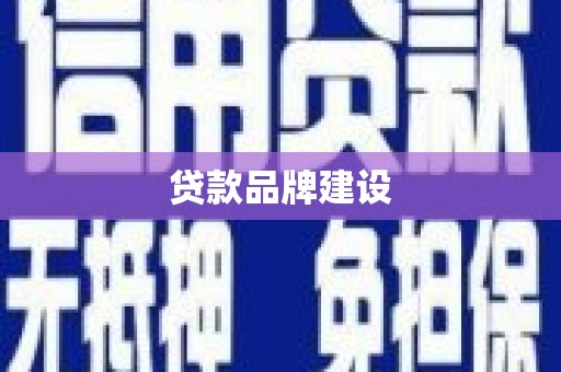 巴塘贷款品牌建设