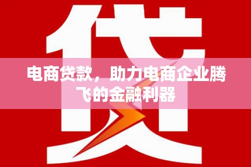 巴塘电商贷款，助力电商企业腾飞的金融利器