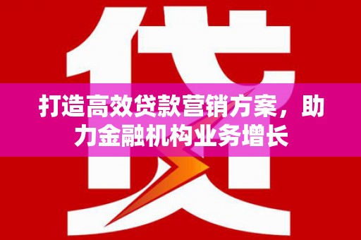 巴塘打造高效贷款营销方案，助力金融机构业务增长