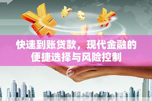 巴塘快速到账贷款，现代金融的便捷选择与风险控制