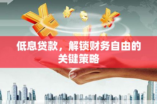 巴塘低息贷款，解锁财务自由的关键策略