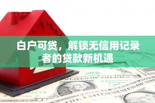 巴塘白户可贷，解锁无信用记录者的贷款新机遇
