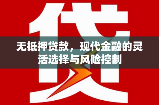 巴塘无抵押贷款，现代金融的灵活选择与风险控制