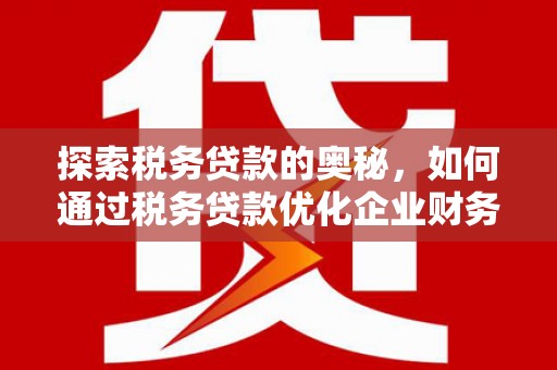 巴塘探索税务贷款的奥秘，如何通过税务贷款优化企业财务