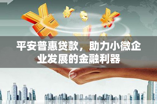 巴塘平安普惠贷款，助力小微企业发展的金融利器