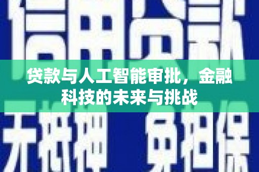 巴塘贷款与人工智能审批，金融科技的未来与挑战