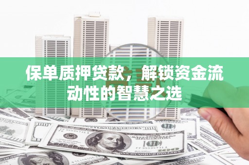 巴塘保单质押贷款，解锁资金流动性的智慧之选