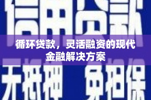 巴塘循环贷款，灵活融资的现代金融解决方案
