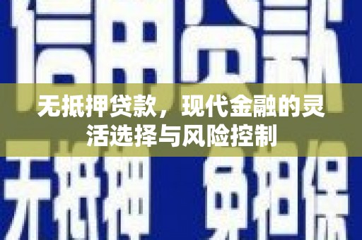 巴塘无抵押贷款，现代金融的灵活选择与风险控制