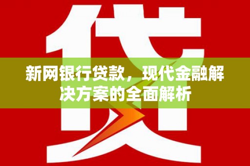 巴塘新网银行贷款，现代金融解决方案的全面解析