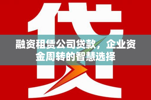 巴塘融资租赁公司贷款，企业资金周转的智慧选择