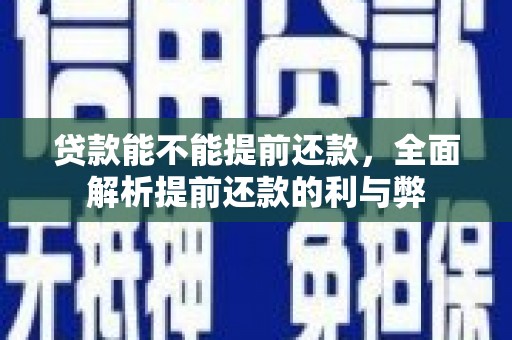 巴塘贷款能不能提前还款，全面解析提前还款的利与弊
