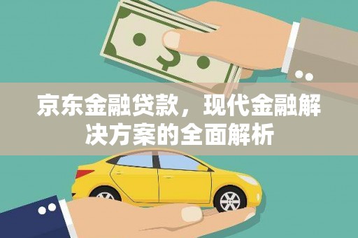 巴塘京东金融贷款，现代金融解决方案的全面解析