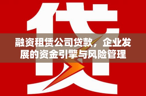 巴塘融资租赁公司贷款，企业发展的资金引擎与风险管理