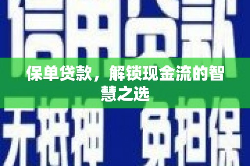 巴塘保单贷款，解锁现金流的智慧之选