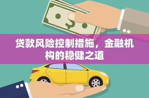 巴塘贷款风险控制措施，金融机构的稳健之道