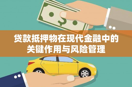 巴塘贷款抵押物在现代金融中的关键作用与风险管理