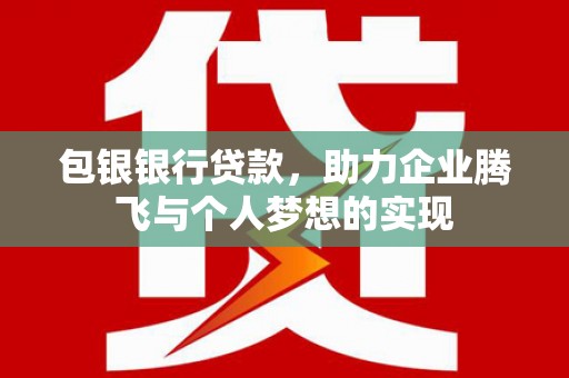 巴塘包银银行贷款，助力企业腾飞与个人梦想的实现