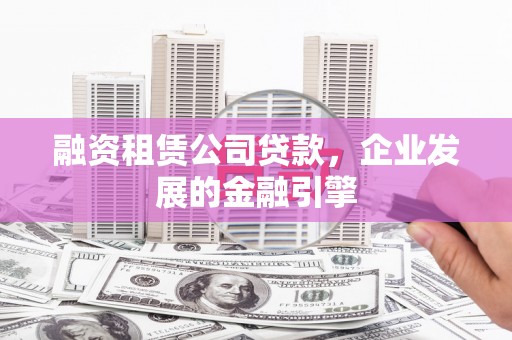 巴塘融资租赁公司贷款，企业发展的金融引擎