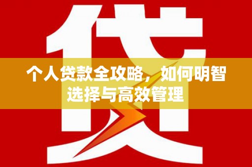 巴塘个人贷款全攻略，如何明智选择与高效管理