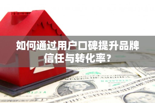 巴塘如何通过用户口碑提升品牌信任与转化率？