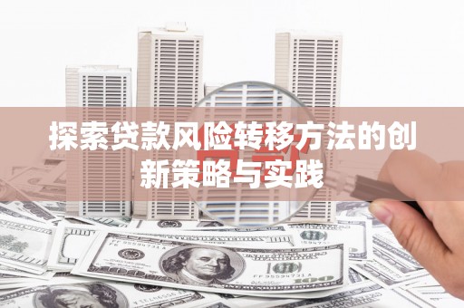 巴塘探索贷款风险转移方法的创新策略与实践